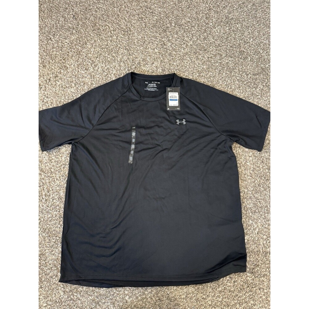 Title: Under Armour UA Tech 2.0 Mens XL Black Short Sleeve Athletic T Shirt NWT